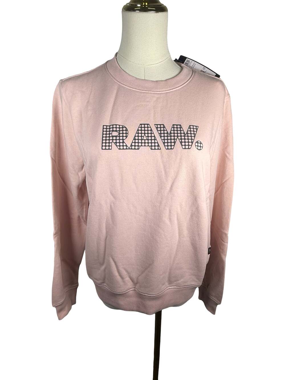 G-Star Raw Anglaise Graphic Sweatshirt Pink Size M - Picture 3 of 12